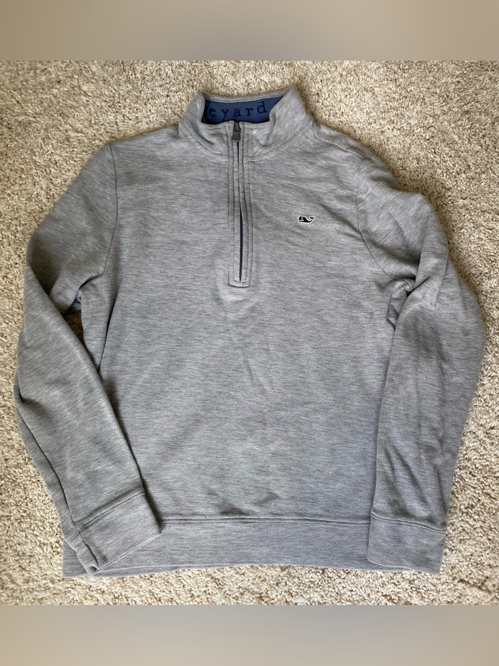 Vineyard Vines Light Gray Half-Zip